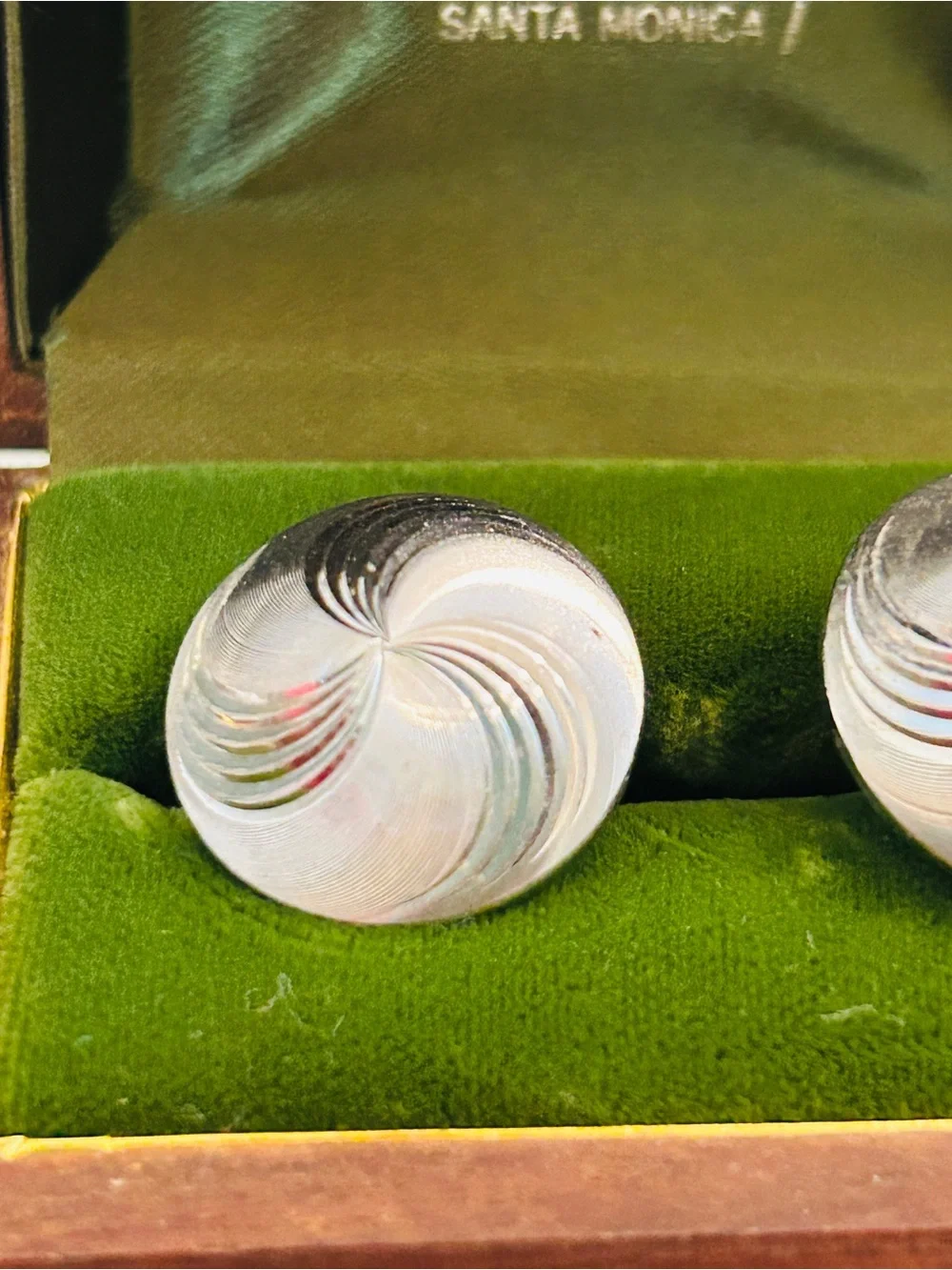 Silver Swirl Vintage Cufflinks